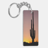 日没のサグアロのサボテン キーホルダー (正面左)