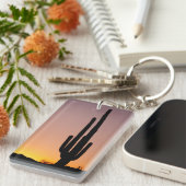 日没のサグアロのサボテン キーホルダー (正面右)