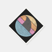 日没のサメ スタンダードカクテルナプキン (角)