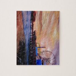 日没のサンタモニカ桟橋 ジグソーパズル