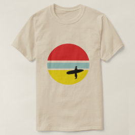 日没のサーファーのTシャツ Tシャツ