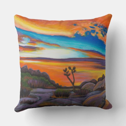 日没のジョシュアツリー クッション (裏面)