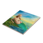 日没のセラミックタイルのファンタジーの人魚 タイル (側面)