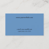 日没のタホ湖桟橋 名刺 (裏面)