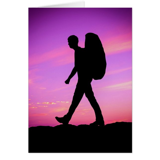 日没のハイキング (正面)