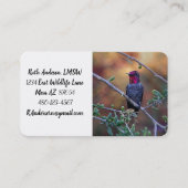 日没のハミングバード 名刺 (正面)