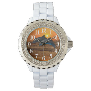 日没のバンドウイルカ 腕時計