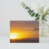 日没のパラグライダー ポストカード (スタンド正面)