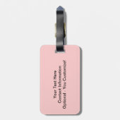 日没のパリのカスタムな荷物のラベルのエッフェル塔 ラゲッジタグ (裏面縦)