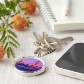 日没のパン屋のビーチのゴールデンゲートブリッジ キーホルダー (側面)