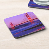日没のパン屋のビーチのゴールデンゲートブリッジ コースター (左側)