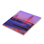 日没のパン屋のビーチのゴールデンゲートブリッジ タイル (側面)