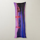 日没のパン屋のビーチのゴールデンゲートブリッジ ボディピロー (裏面 (縦))