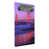 日没のパン屋のビーチのゴールデンゲートブリッジ ミニクリップボード (アングル)