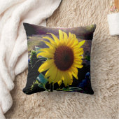 日没のヒマワリ --- クッション (ブランケット)