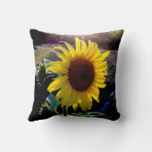 日没のヒマワリ --- クッション (裏面)