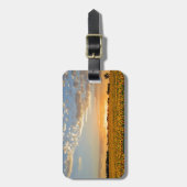 日没のヒマワリ ラゲッジタグ (正面縦)