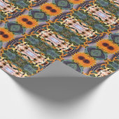 日没のヒマワリ ラッピングペーパー (角)