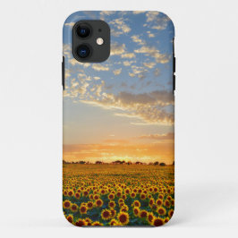 日没のヒマワリ iPhone 11 ケース