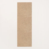 日没のビーチのハワイアンのLongboardのサーフボードの黒 ヨガマット (裏面)