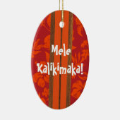 日没のビーチのヴィンテージのサーフボードのオーナメント セラミックオーナメント (右)