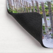 日没のビーチの塀 マウスパッド (コーナー)