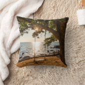 日没のビーチの振動 クッション (ブランケット)