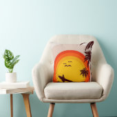 日没のビーチの枕 クッション (椅子)