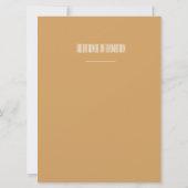 日没のビーチ結婚式の招待状 招待状 (裏面)