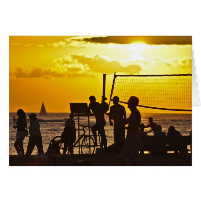 日没のビーチ (正面横)