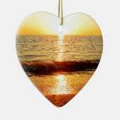 日没のビーチ、Cape May NJ セラミックオーナメント (右)