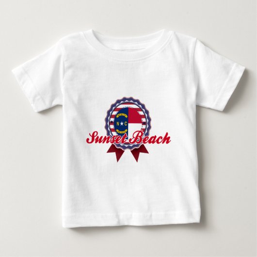 日没のビーチ、NC ベビーTシャツ (正面)