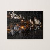 日没のフィラデルヒィアのボートハウスの列 ジグソーパズル (横)