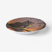 日没のフクロウ ペーパーボウル (傾斜あり)