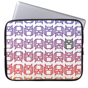 日没のブロックのフクロウ ラップトップスリーブ