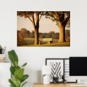 日没のベンチ ポスター (ホームオフィス)