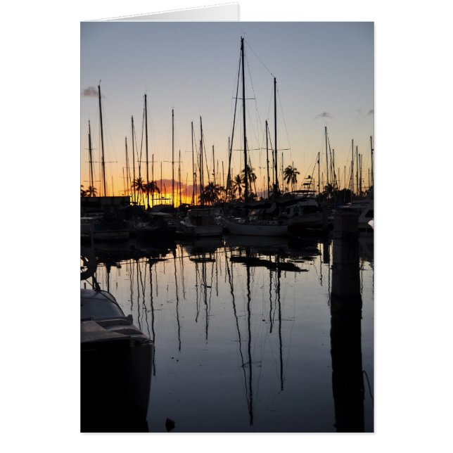 日没のマスト (正面)