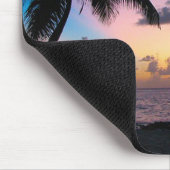 日没のヤシの木 マウスパッド (コーナー)