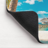 日没のヤシの木 マウスパッド (コーナー)