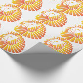 日没のライオン ラッピングペーパー (角)