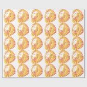 日没のライオン ラッピングペーパー (フラット)