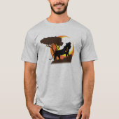 日没のライオン Tシャツ (正面)