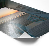 日没のライフガードタワー フォトプリント            (角)