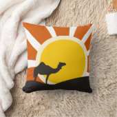 日没のラクダ クッション (ブランケット)