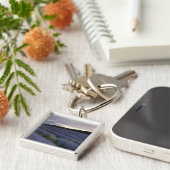 日没のラベンダー分野 キーホルダー (側面)