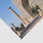 日没のリジェスタン広場 – サマルカンド,ウズベキスタン 薄葉紙 (詳細)