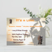 日没のルアウ（ハワイ式宴会）のパーティー 招待状 (スタンド正面)