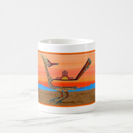 日没のロードランナー コーヒーマグカップ (中央)