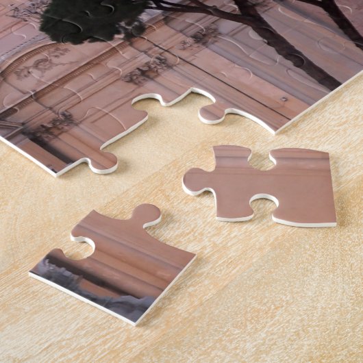 日没のローマのスカイライン ジグソーパズル (側面)