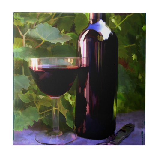 日没のワイン タイル (正面)